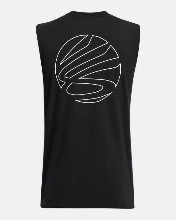 Men's Curry Sleeveless Shirt in Black image number 3